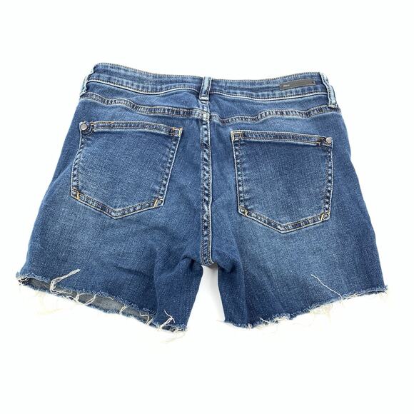 Anthropologie Pilcro and the Letterpress Script Cut Off Jean Shorts 26 Denim - Picture 2 of 8